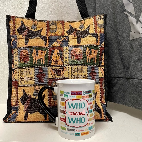 Who Rescued Who 🐾 Pet Lover Tee-Tote-Mug BUNDLE 🐕 - Picture 4 of 7